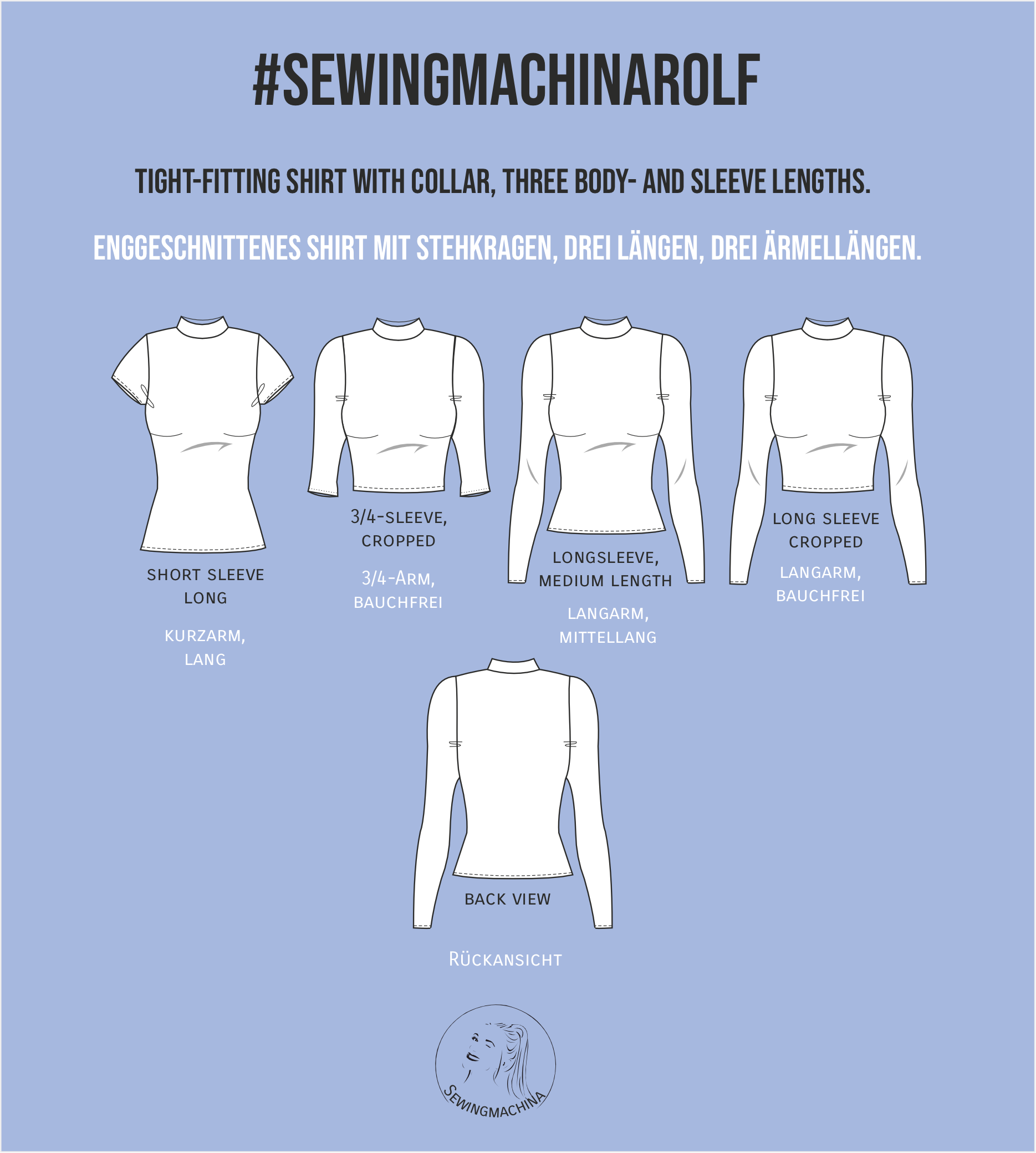 Sewingmachina Max Bob Rolf Shirt Bundle Schnittmuster Basic