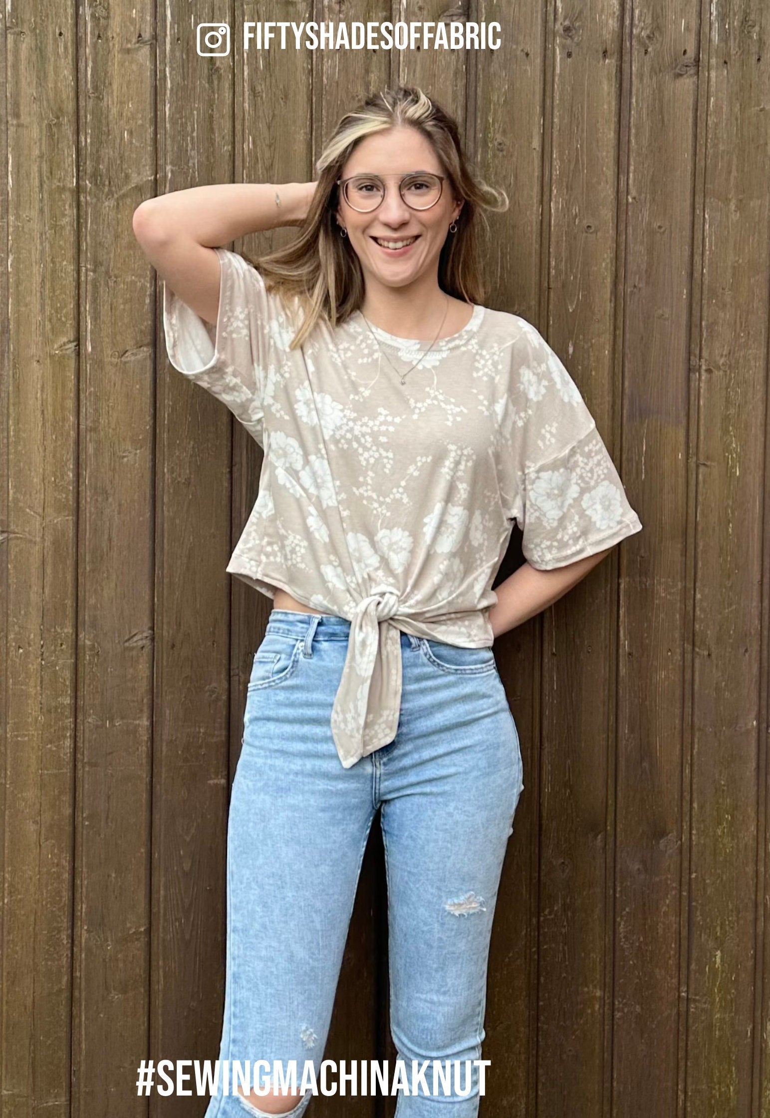 Sewingmachina Knut Shirt Schnittmuster Oversize Knoten PDF