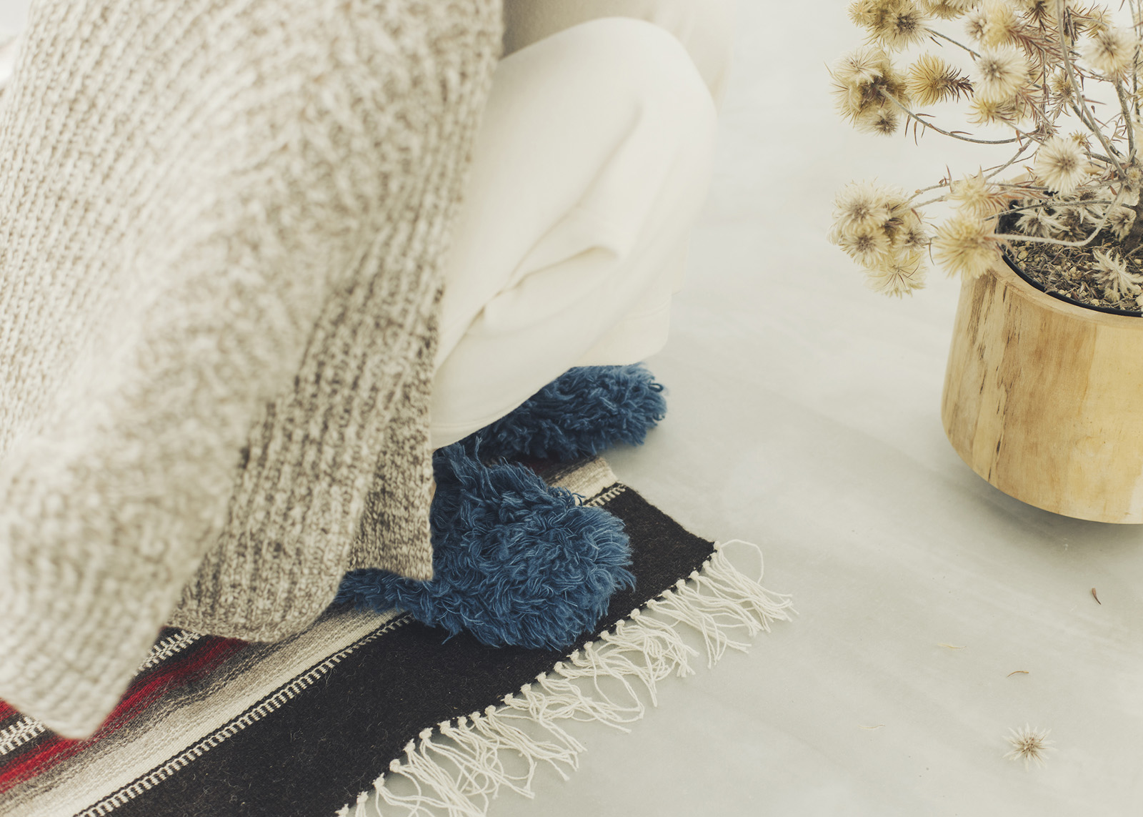 Nomadnoss Simply Enjoy Olla Slippers Strickset Aran