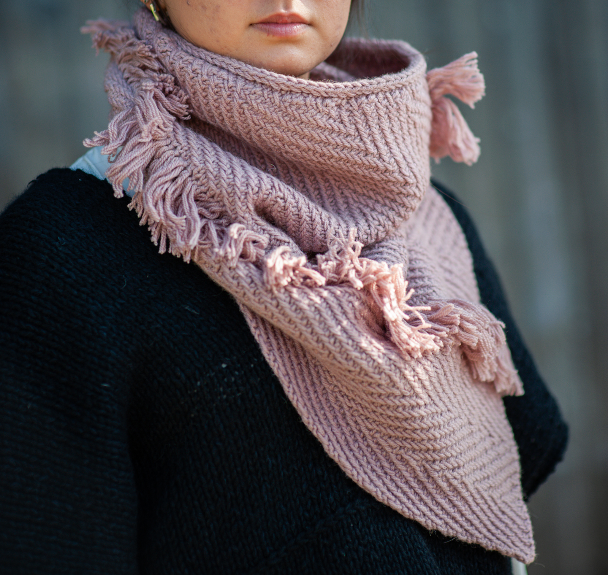 Nomadnoss Yugen Cowl Loop Strickkit Kamel 5 Strang