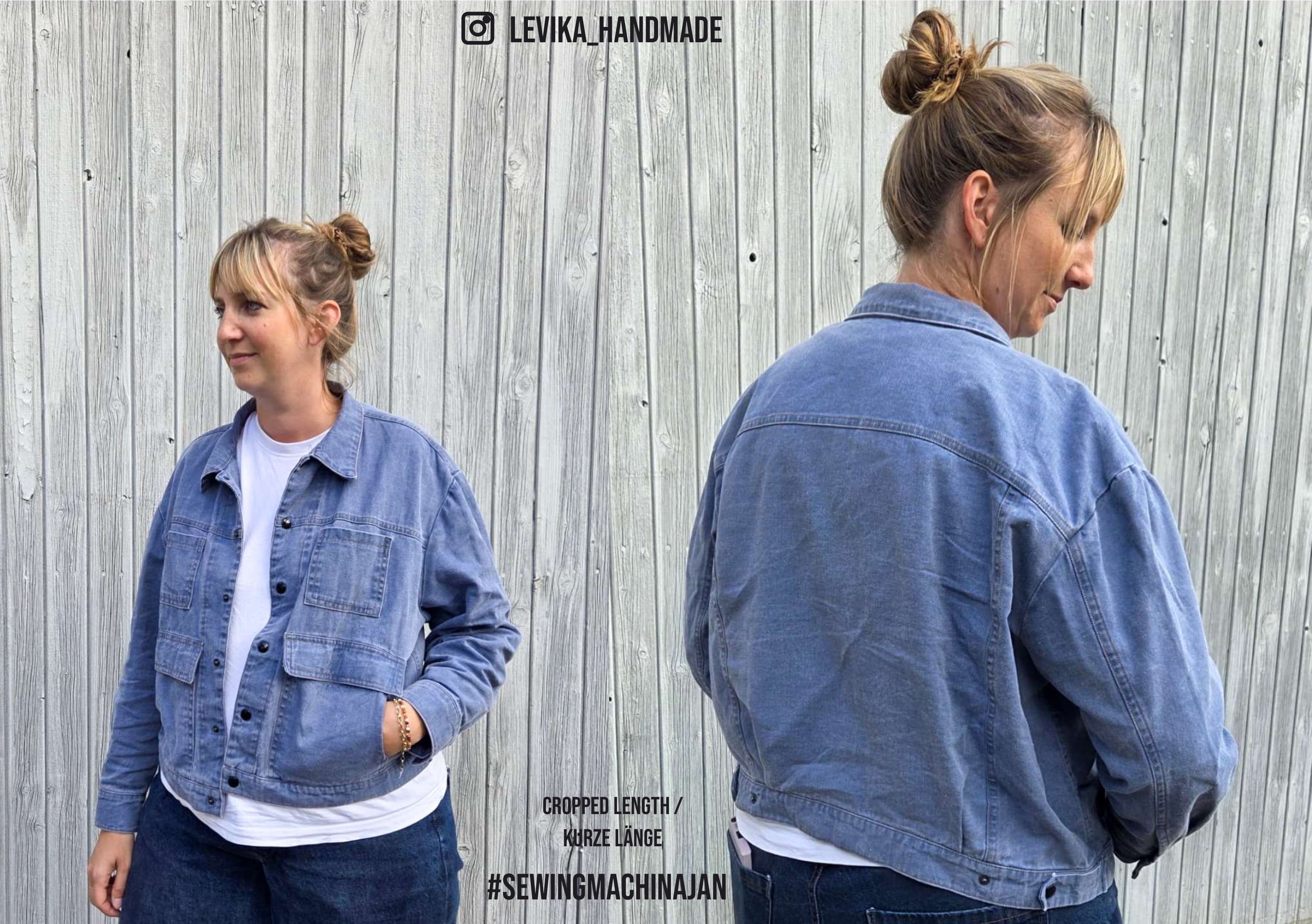 Sewingmachina Jan Jeansjacke Schnittmuster PDF Oversize