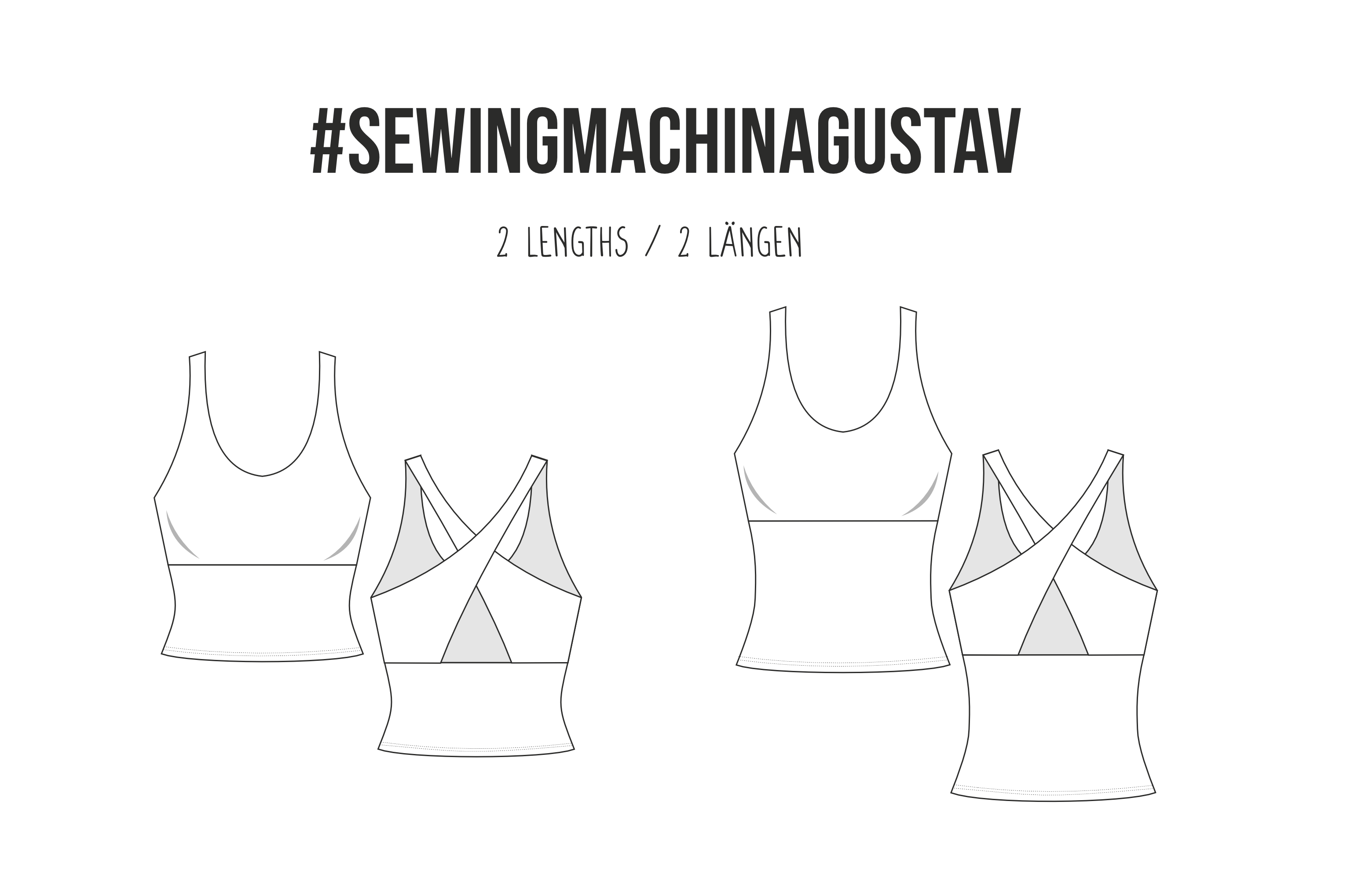 Sewingmachina Gustav Sporttop Schnittmuster PDF Lycra