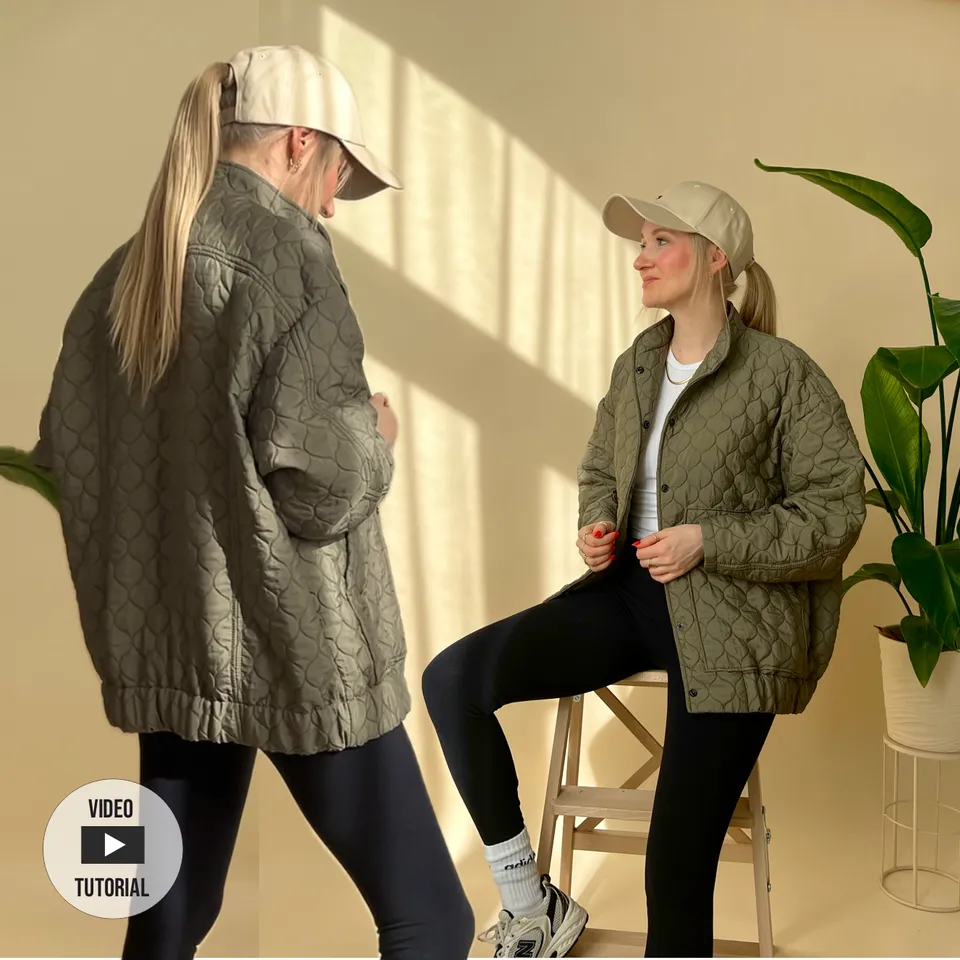 Sewingmachina Tom Bomberjacke Schnittmuster PDF Oversize