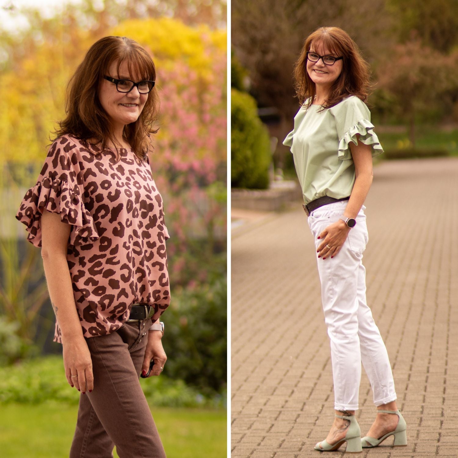 Sew4me Oberteile Blusenshirt SUNNY Schnittmuster 34–54 Webware