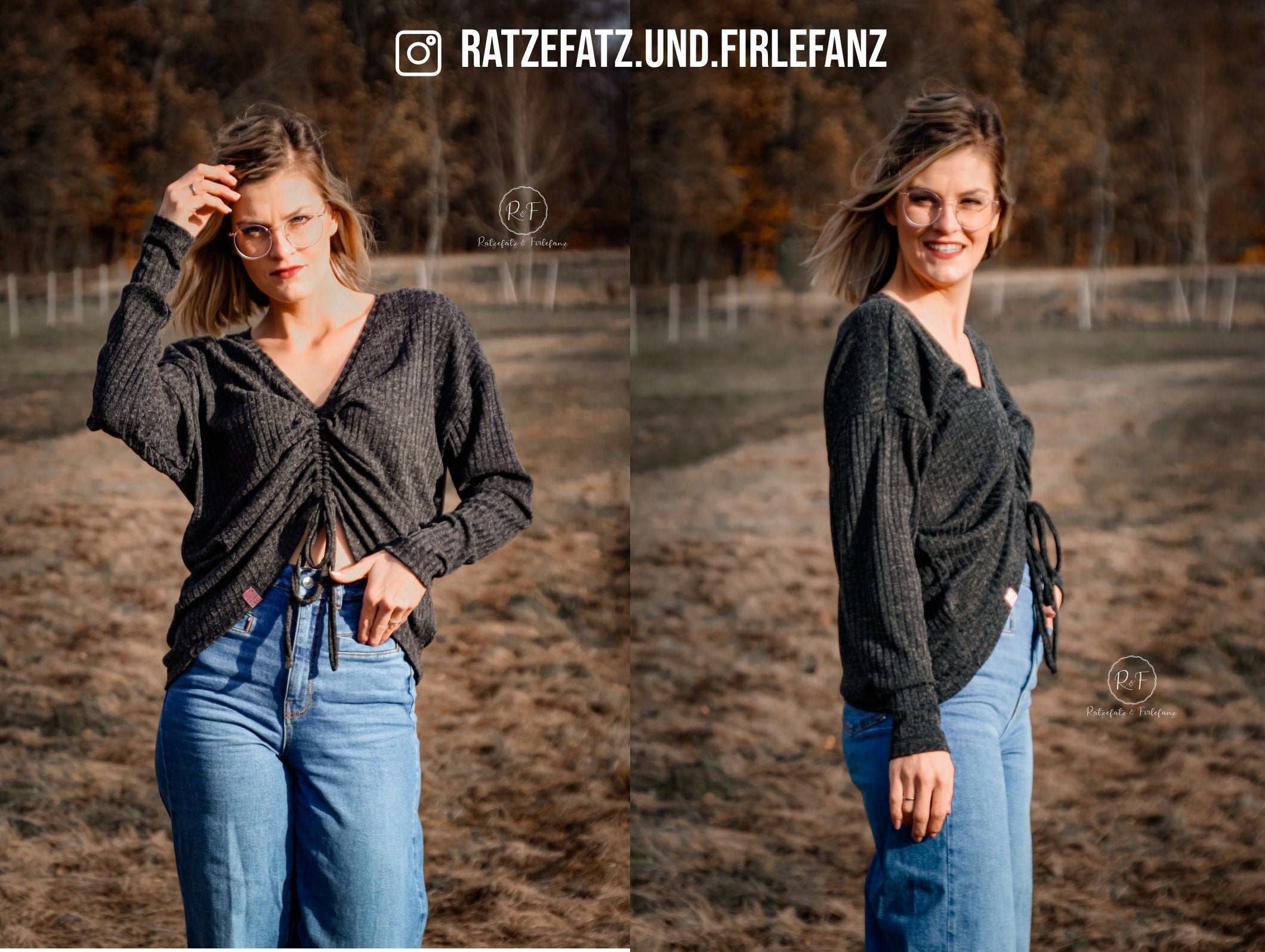 Sewingmachina Fred Pullover Schnittmuster PDF Oversize Raffung