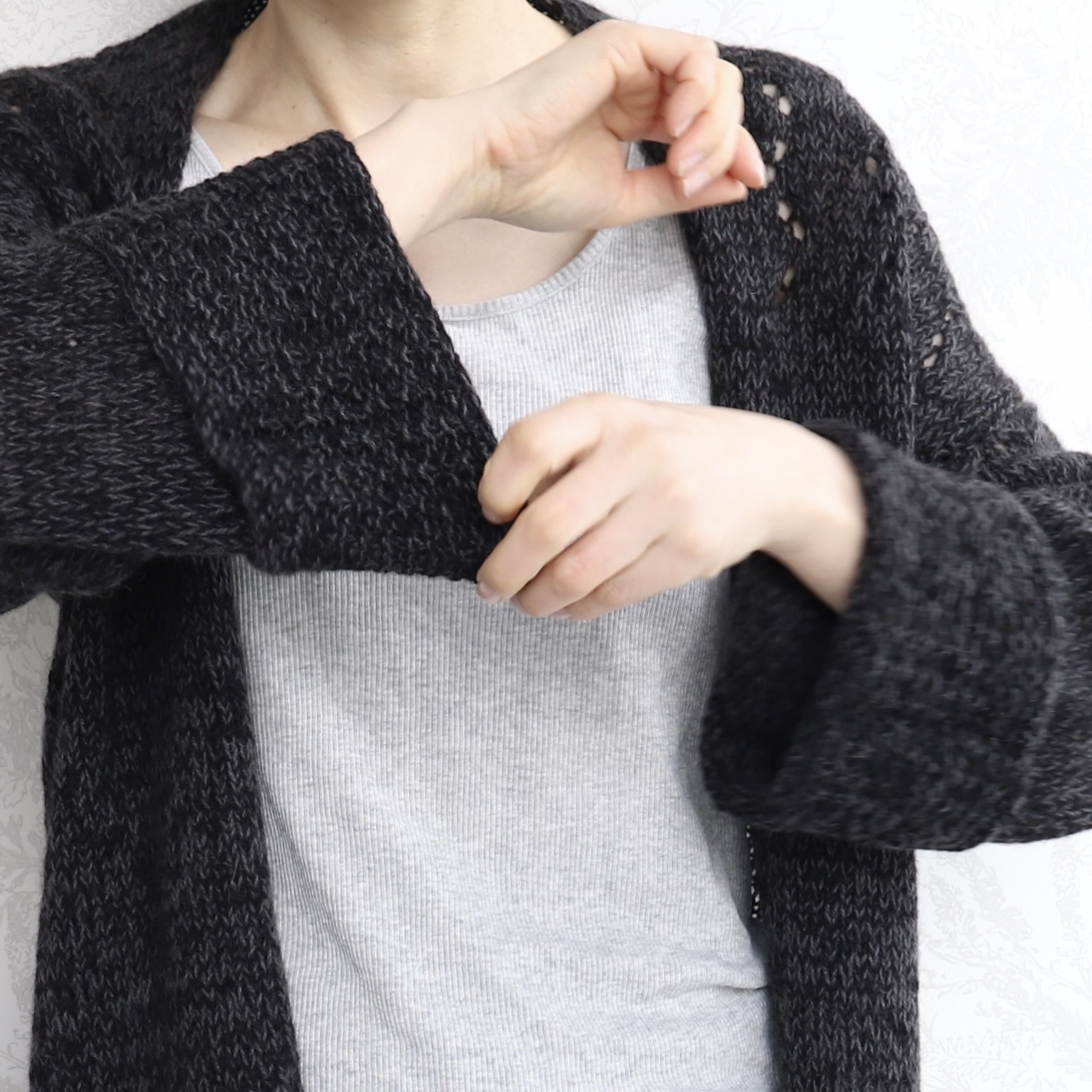 Nomadnoss Simply Enjoy Glicine Haori Cardigan Strickset Yak