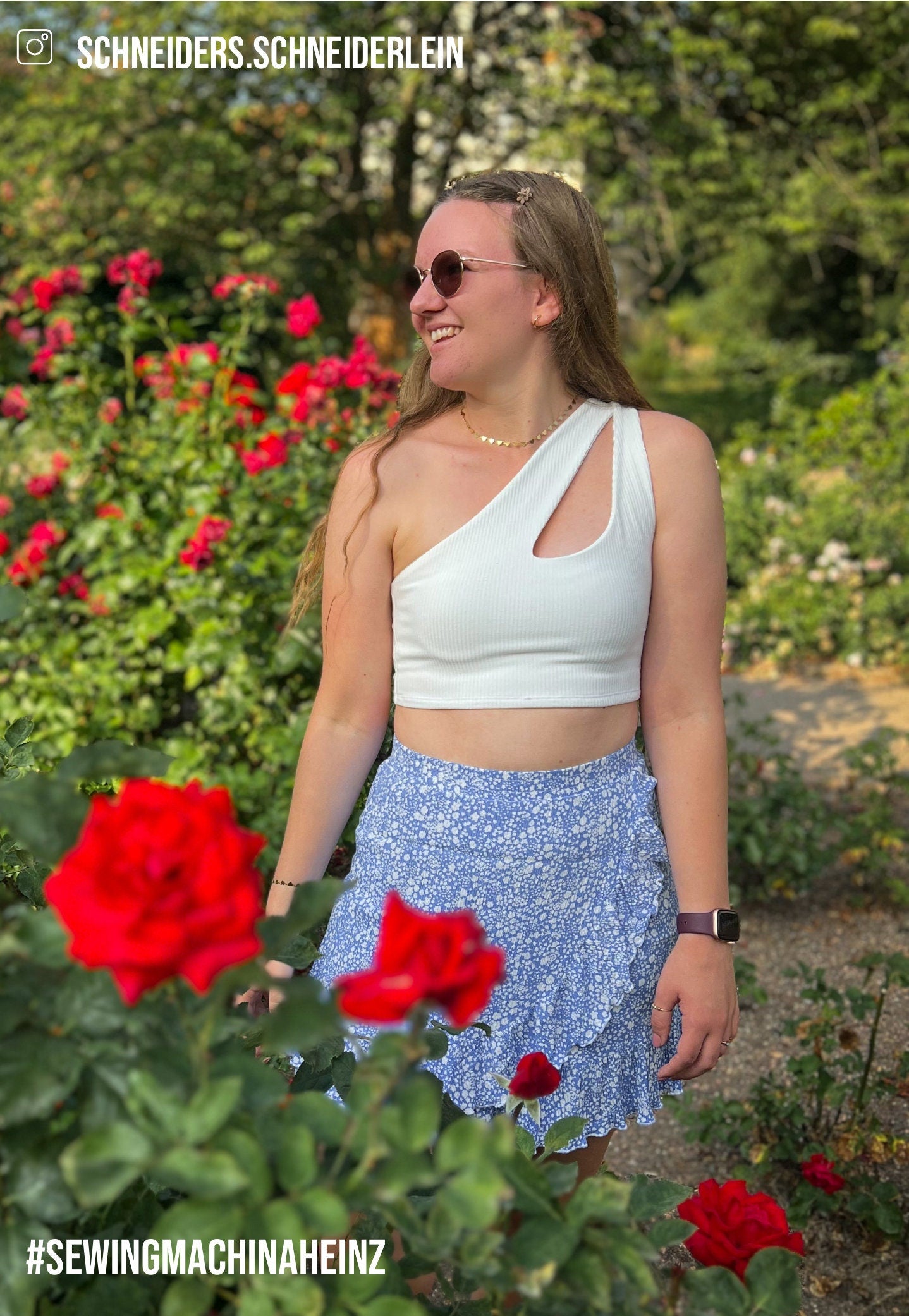 Sewingmachina Heinz One-Shoulder-Top Schnittmuster PDF Jersey