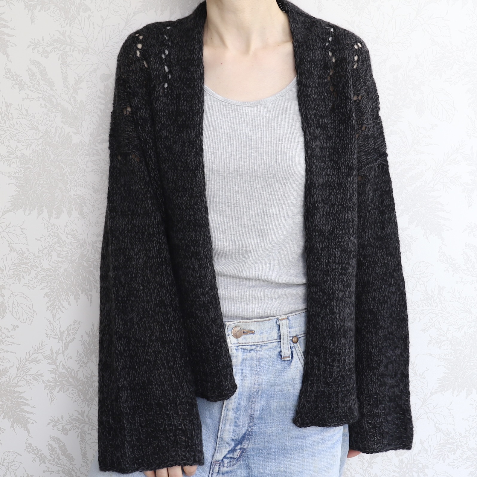 Nomadnoss Simply Enjoy Glicine Haori Cardigan Strickset Yak