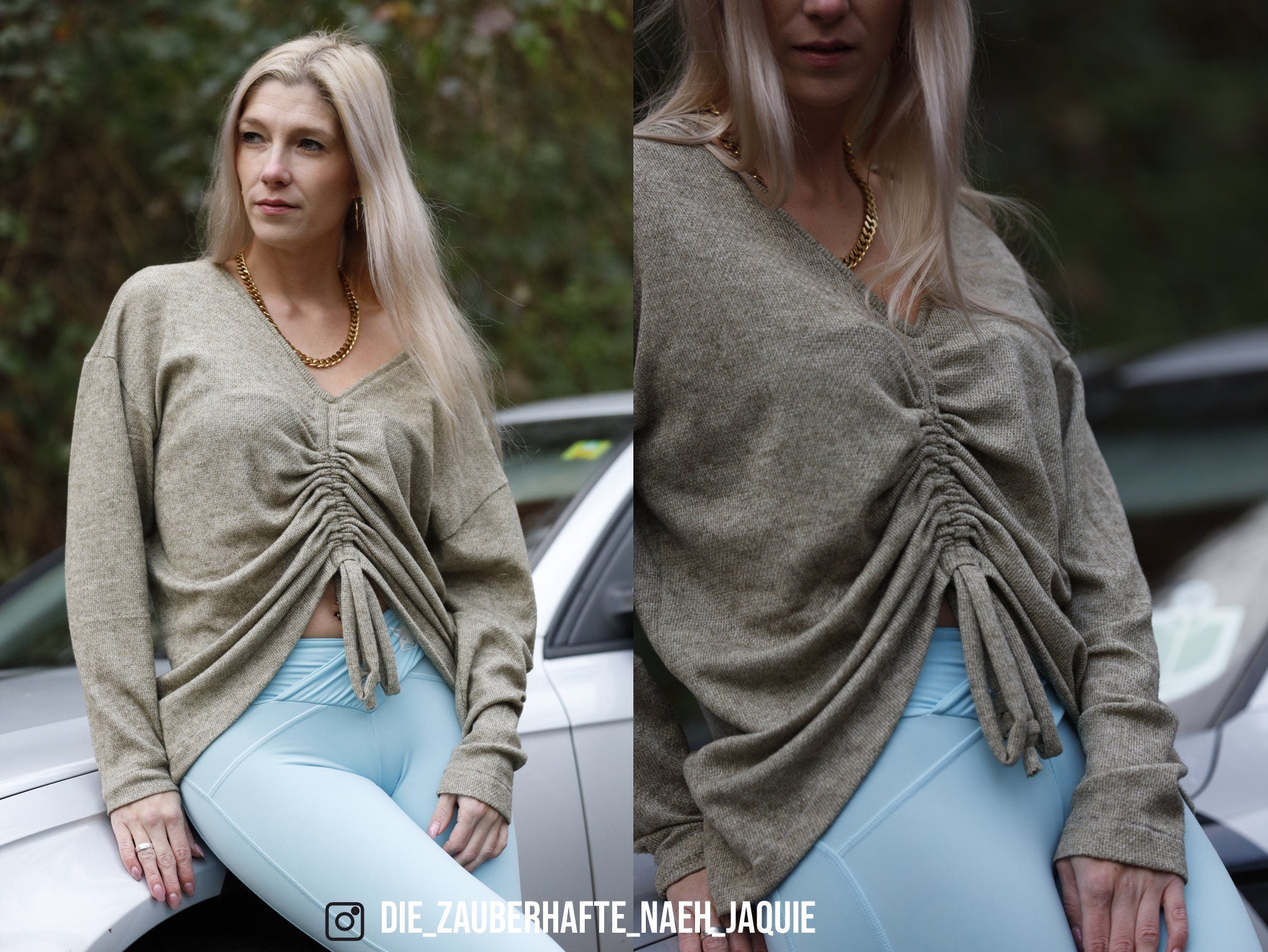 Sewingmachina Fred Pullover Schnittmuster PDF Oversize Raffung