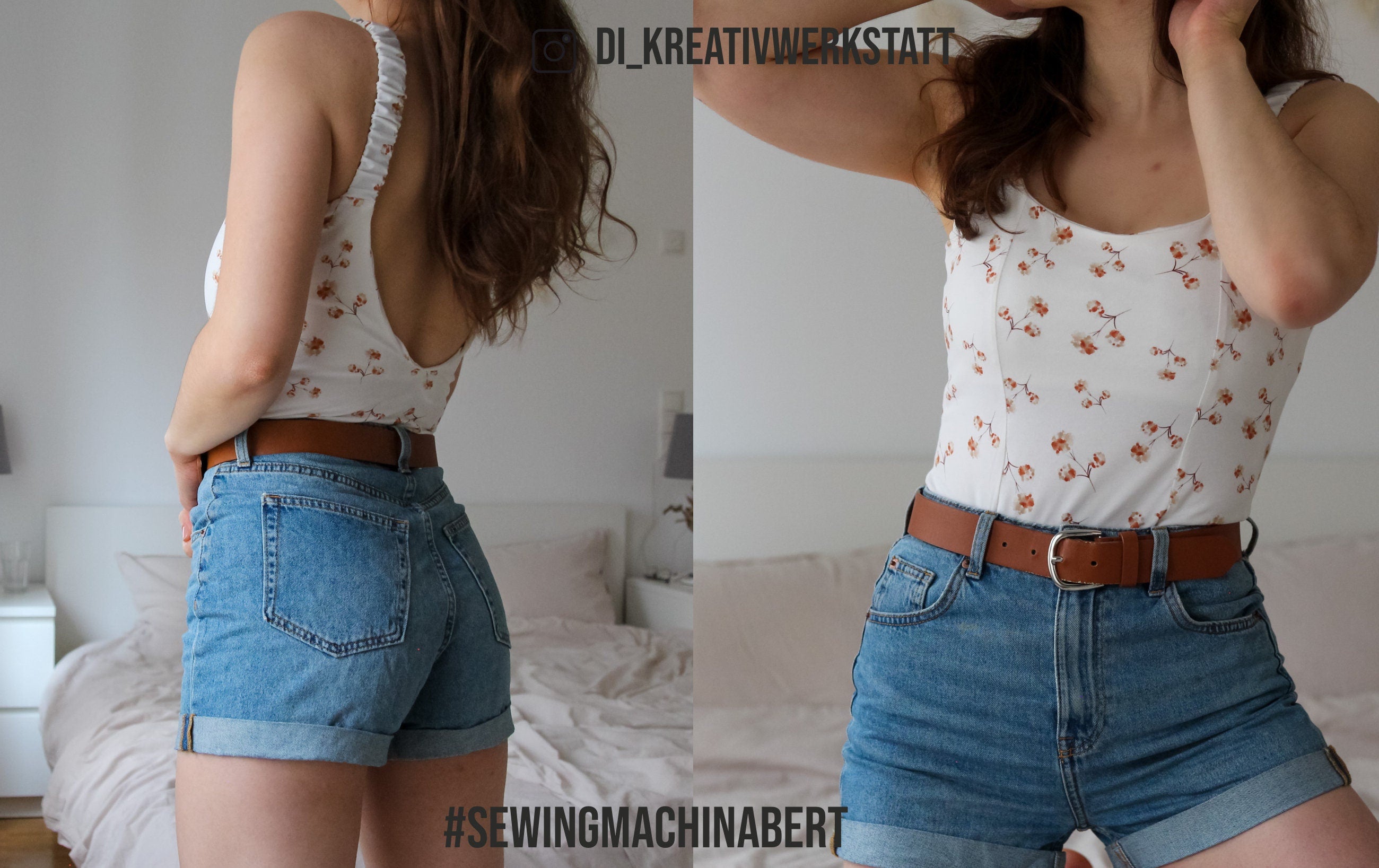 Sewingmachina Bert Body Schnittmuster Schleifenträger tiefer Rücken