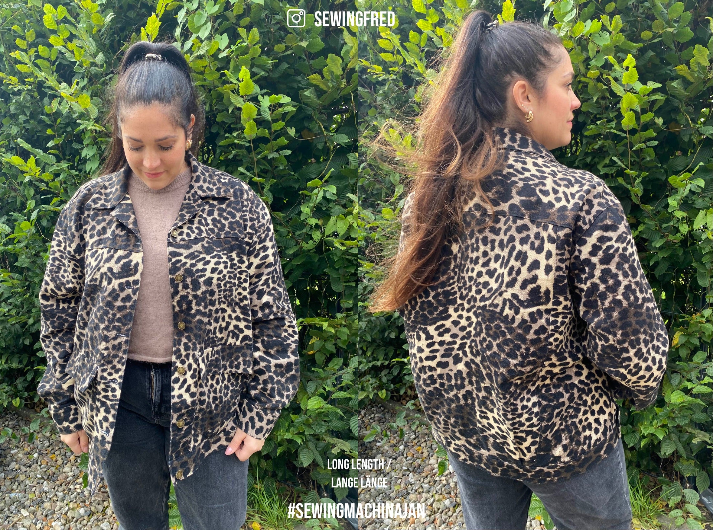 Sewingmachina Jan Jeansjacke Schnittmuster PDF Oversize
