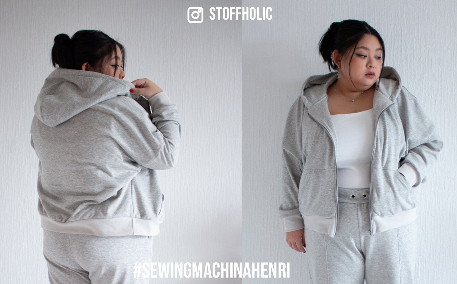Sewingmachina Henri Sweatjacke Schnittmuster PDF Oversize Kapuze