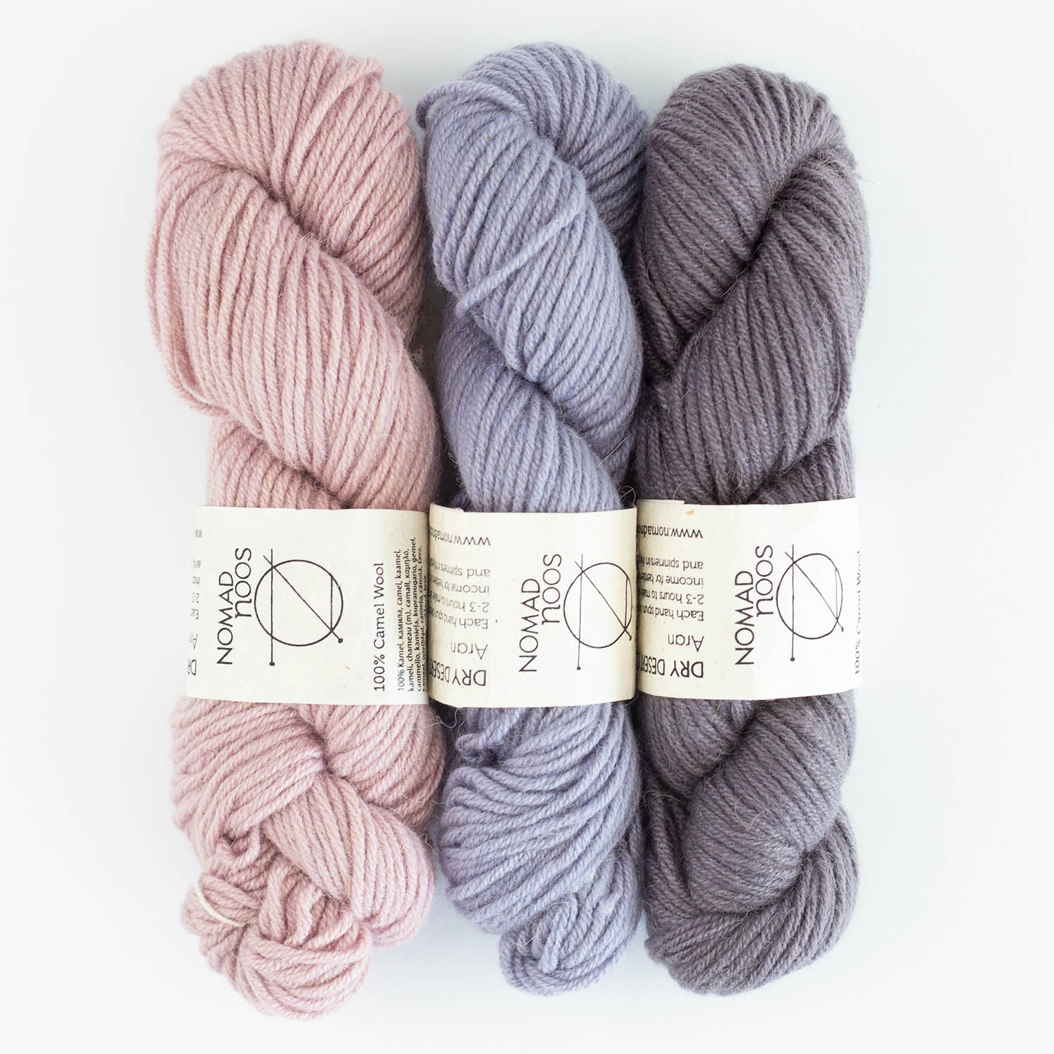 Nomadnoss Dry Desert Camel Strickgarn Aran Kamelwolle
