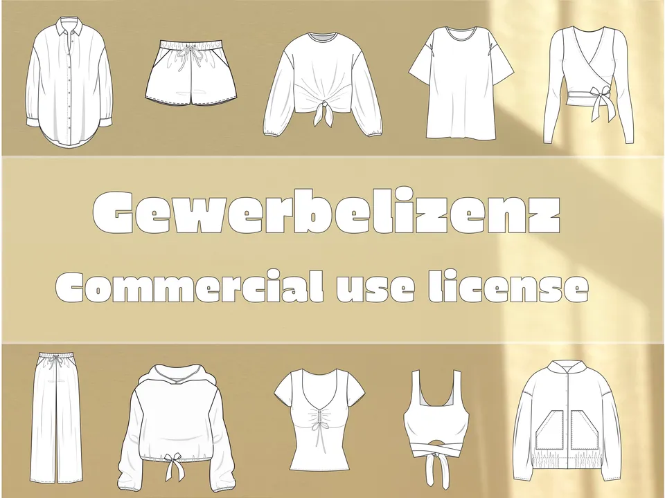 Sewingmachina Gewerbelizenz Schnittmuster Lizenz pro Schnitt