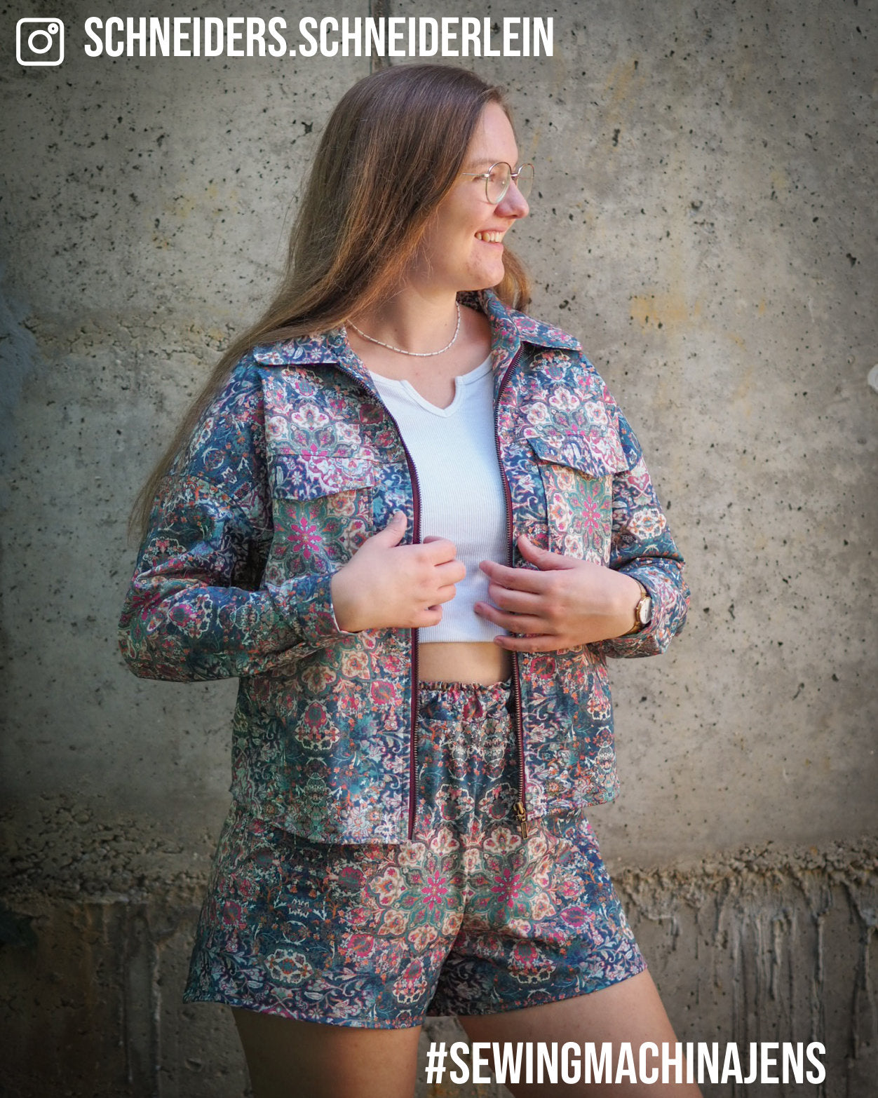 Sewingmachina Jens Jacke Schnittmuster Oversize PDF Webware