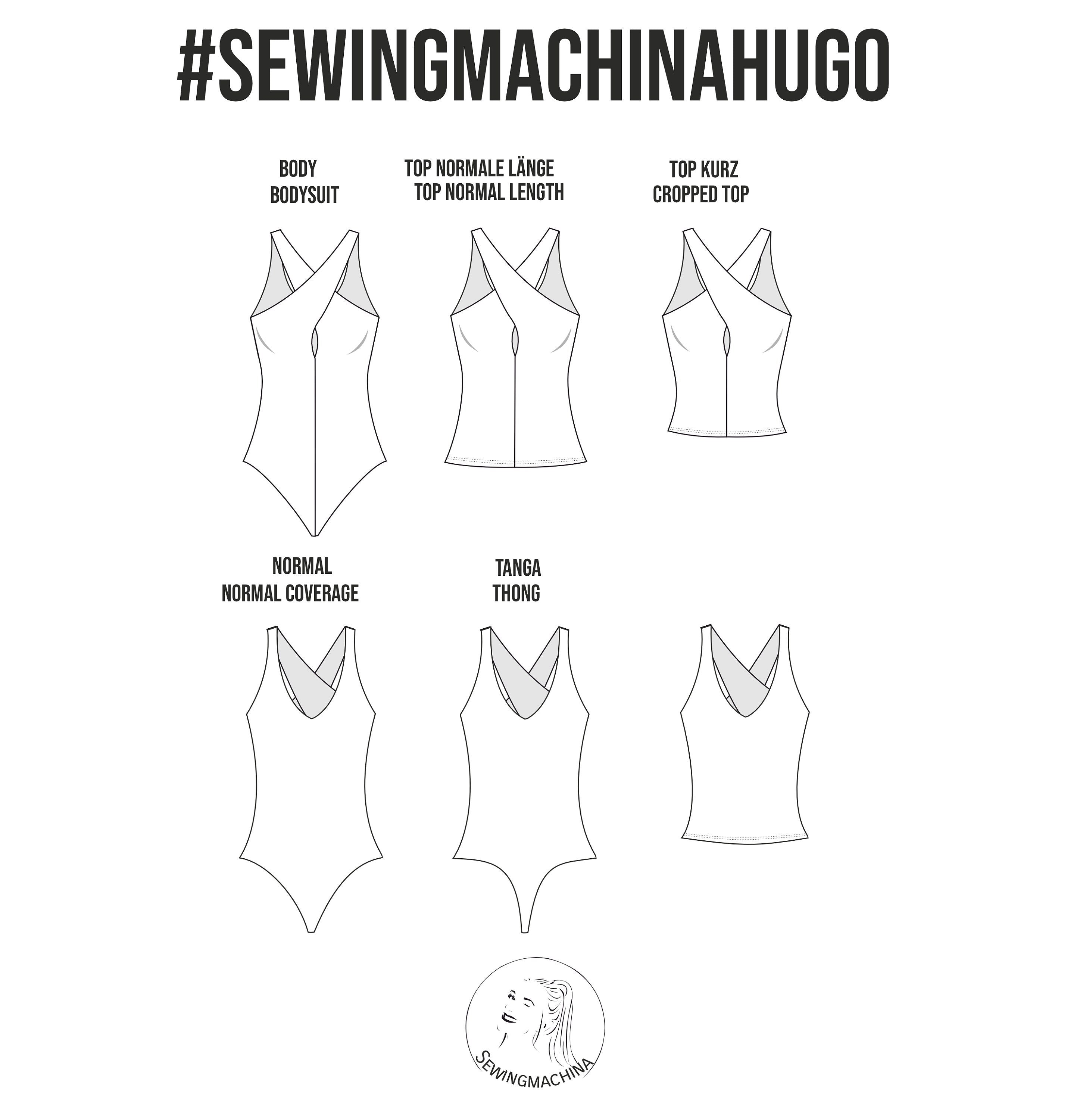 Sewingmachina Hugo Top Body Schnittmuster Wickeltop gekreuzt