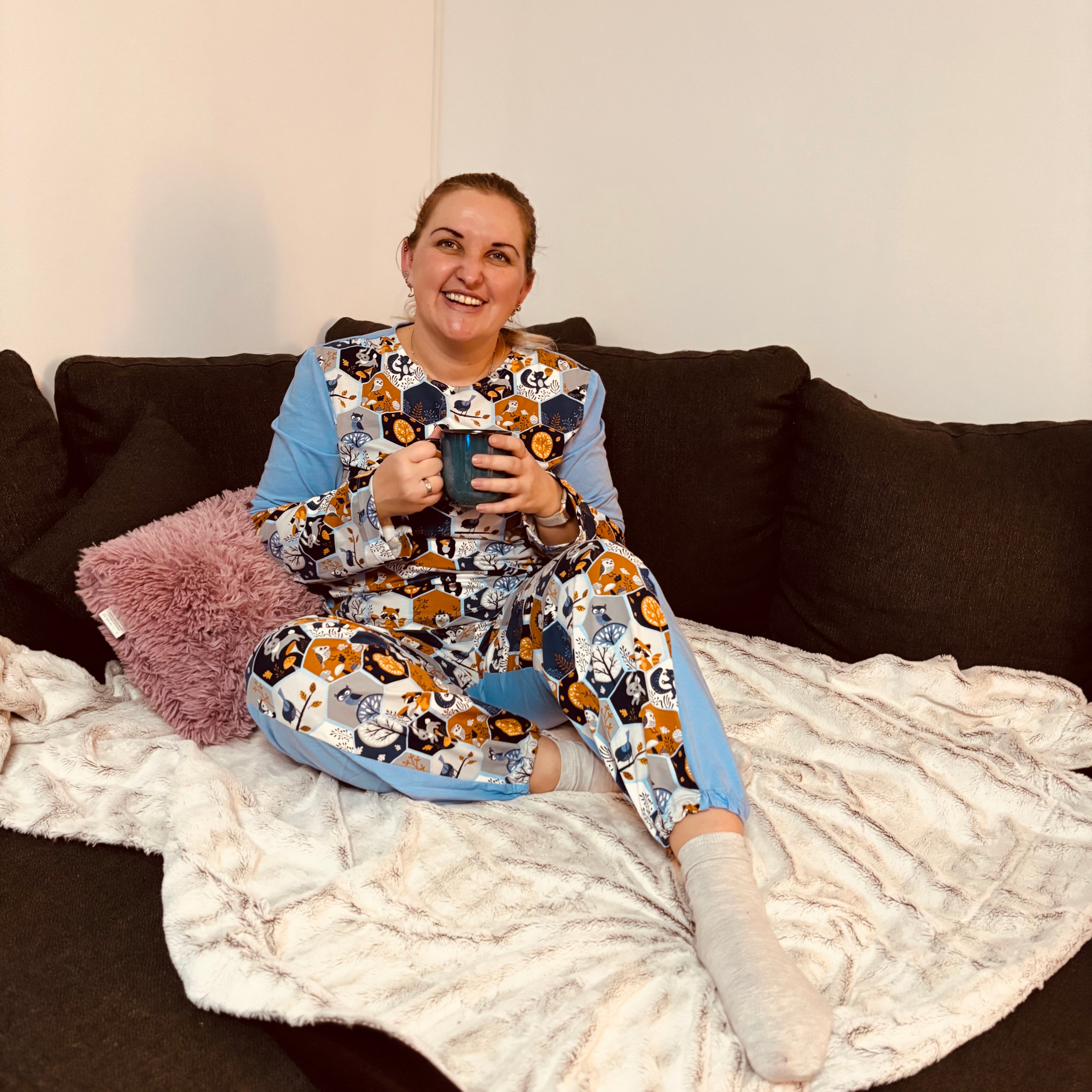 Sew4me CLARA Pyjama-Set Schnittmuster Gr. 34-48 PDF Jersey