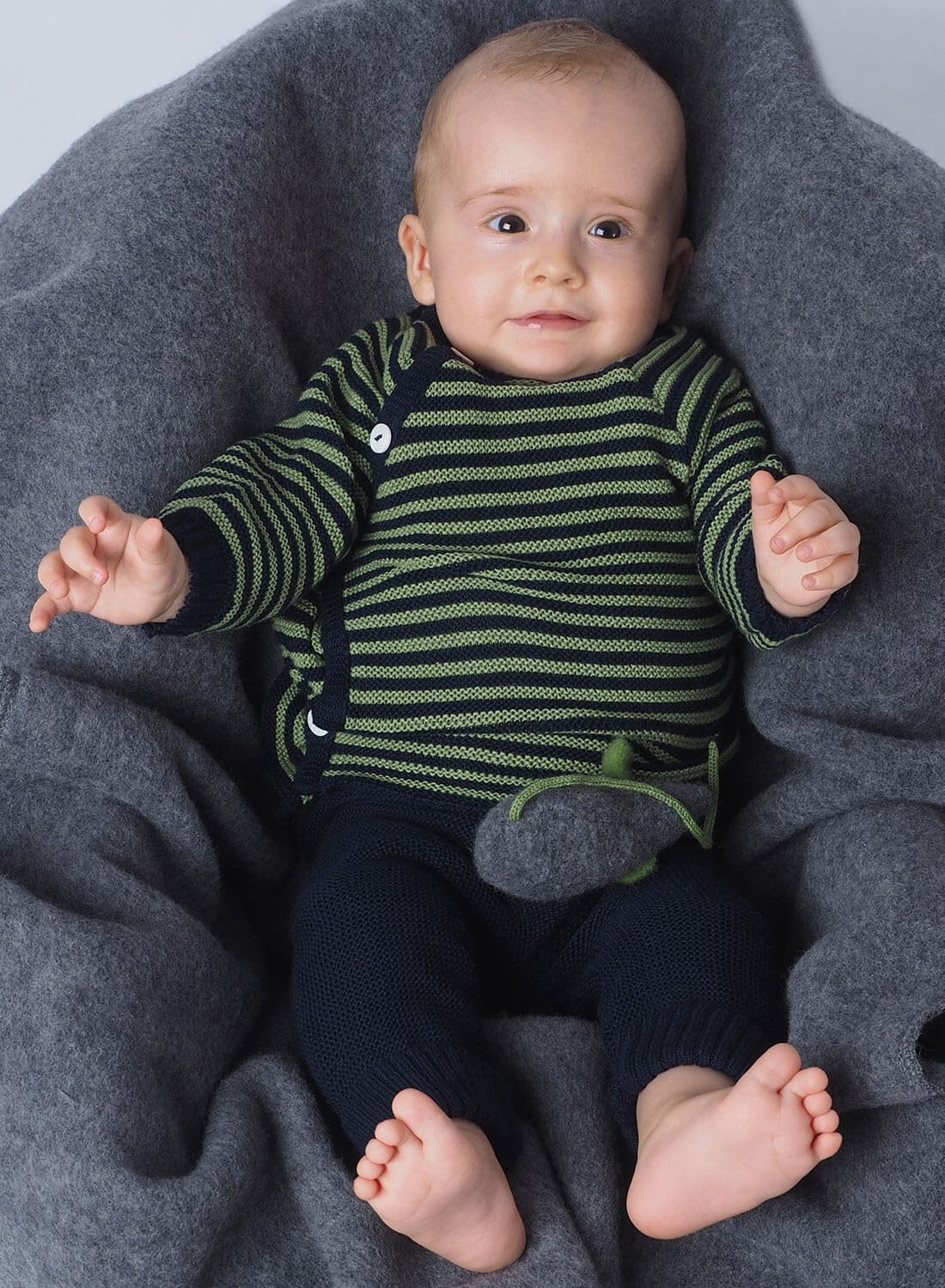 Reiff Schlüttli Uni Bio-Merino Pullover Fels kbT Wolle