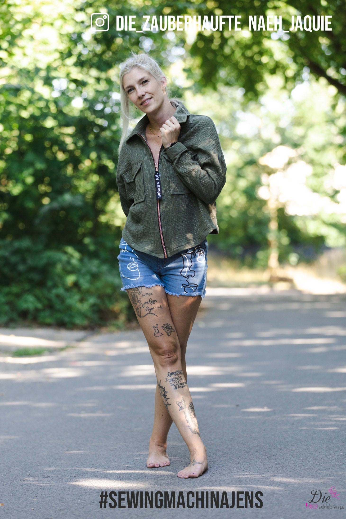 Sewingmachina Jens Jacke Schnittmuster Oversize PDF Webware