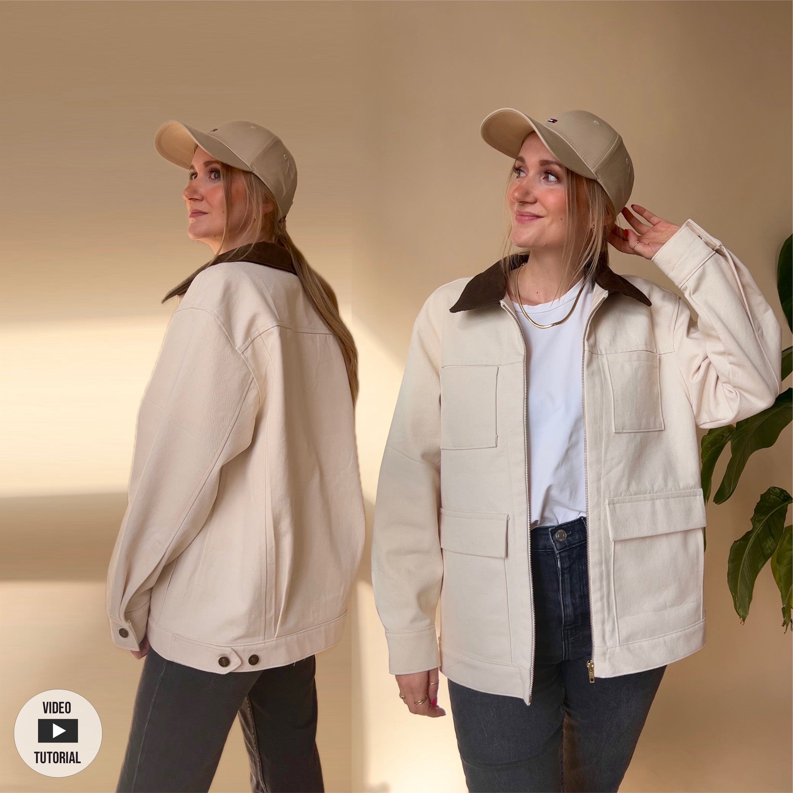 Sewingmachina Jan Jeansjacke Schnittmuster PDF Oversize