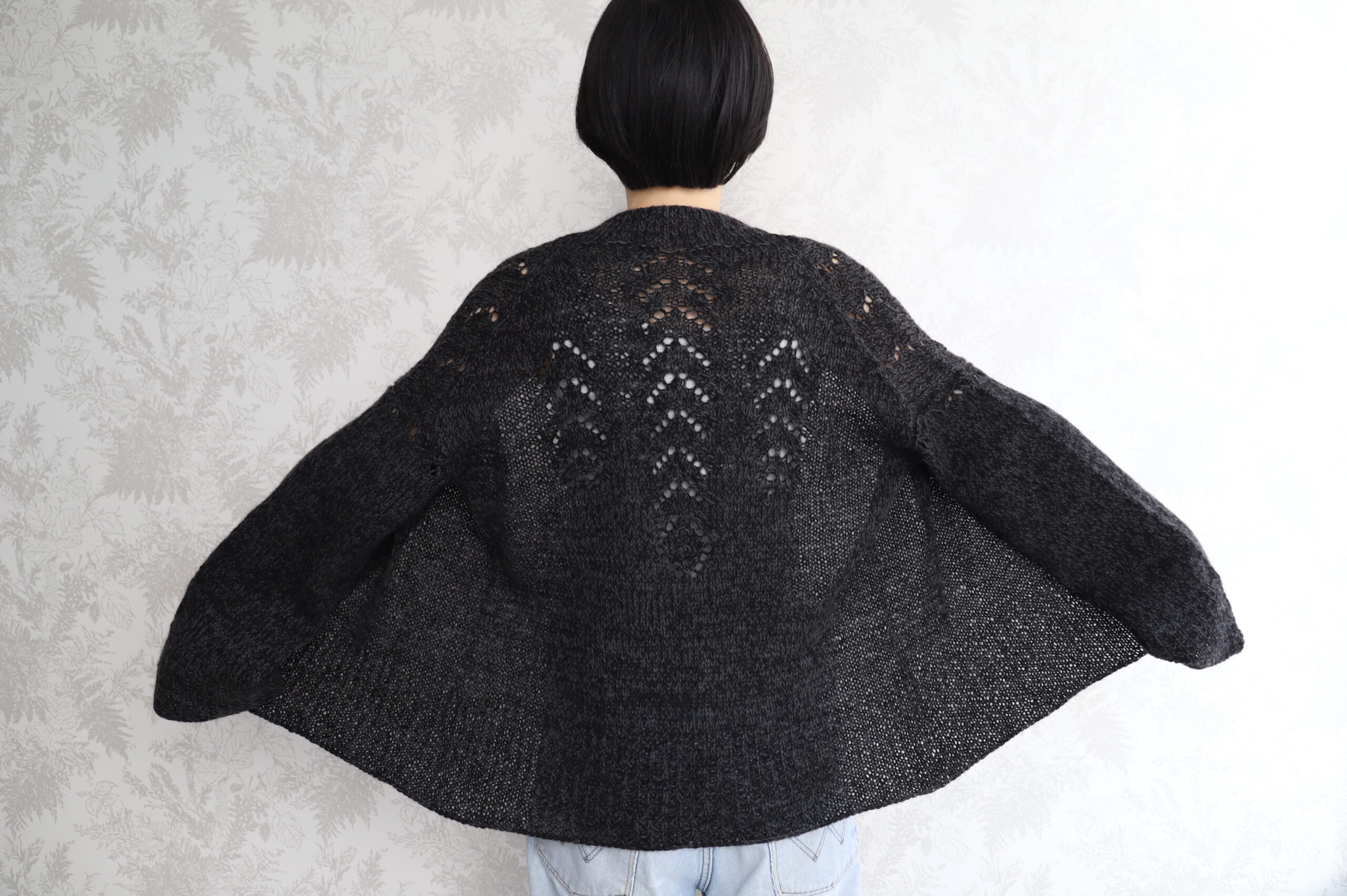 Nomadnoss Simply Enjoy Glicine Haori Cardigan Strickset Yak