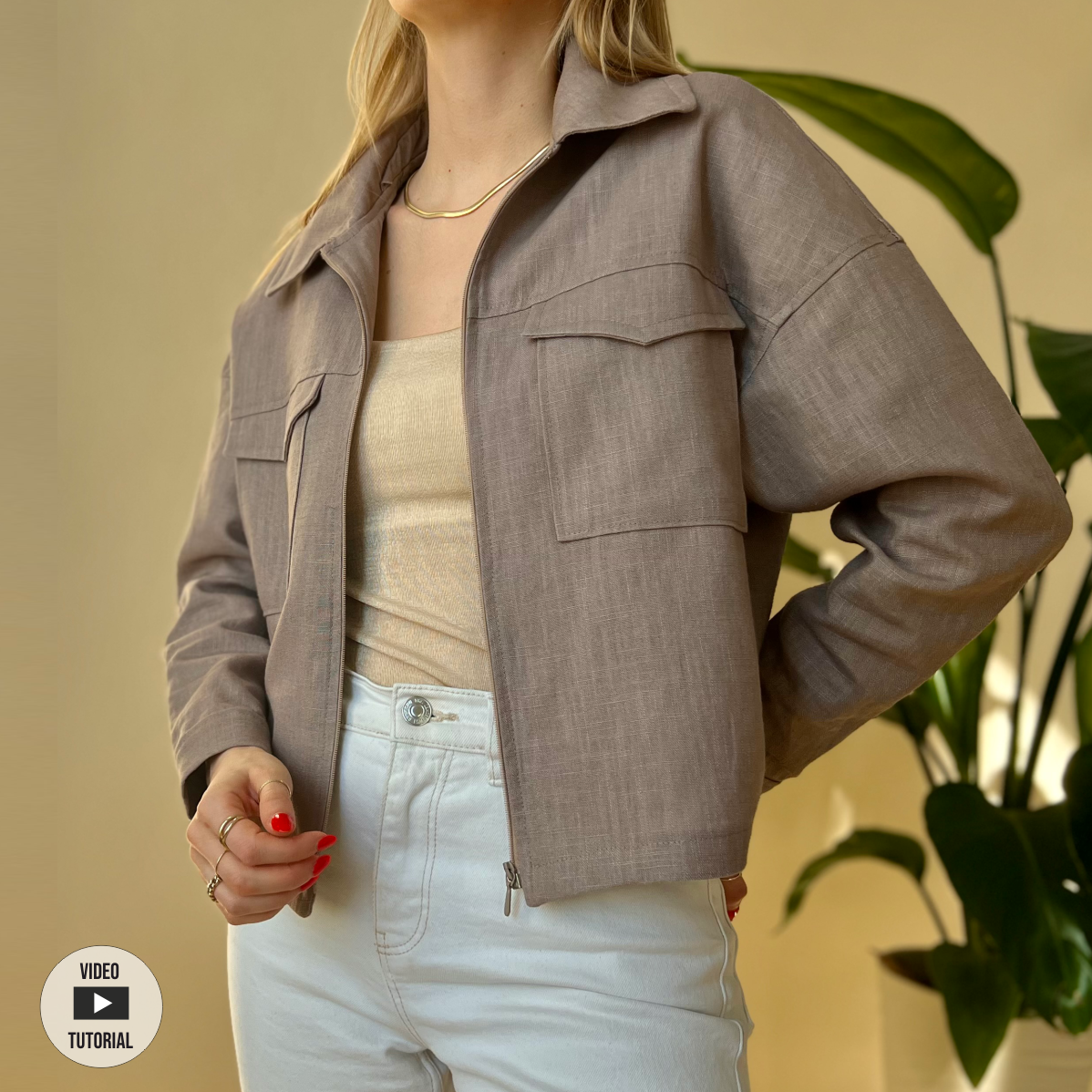 Sewingmachina Jens Jacke Schnittmuster Oversize PDF Webware