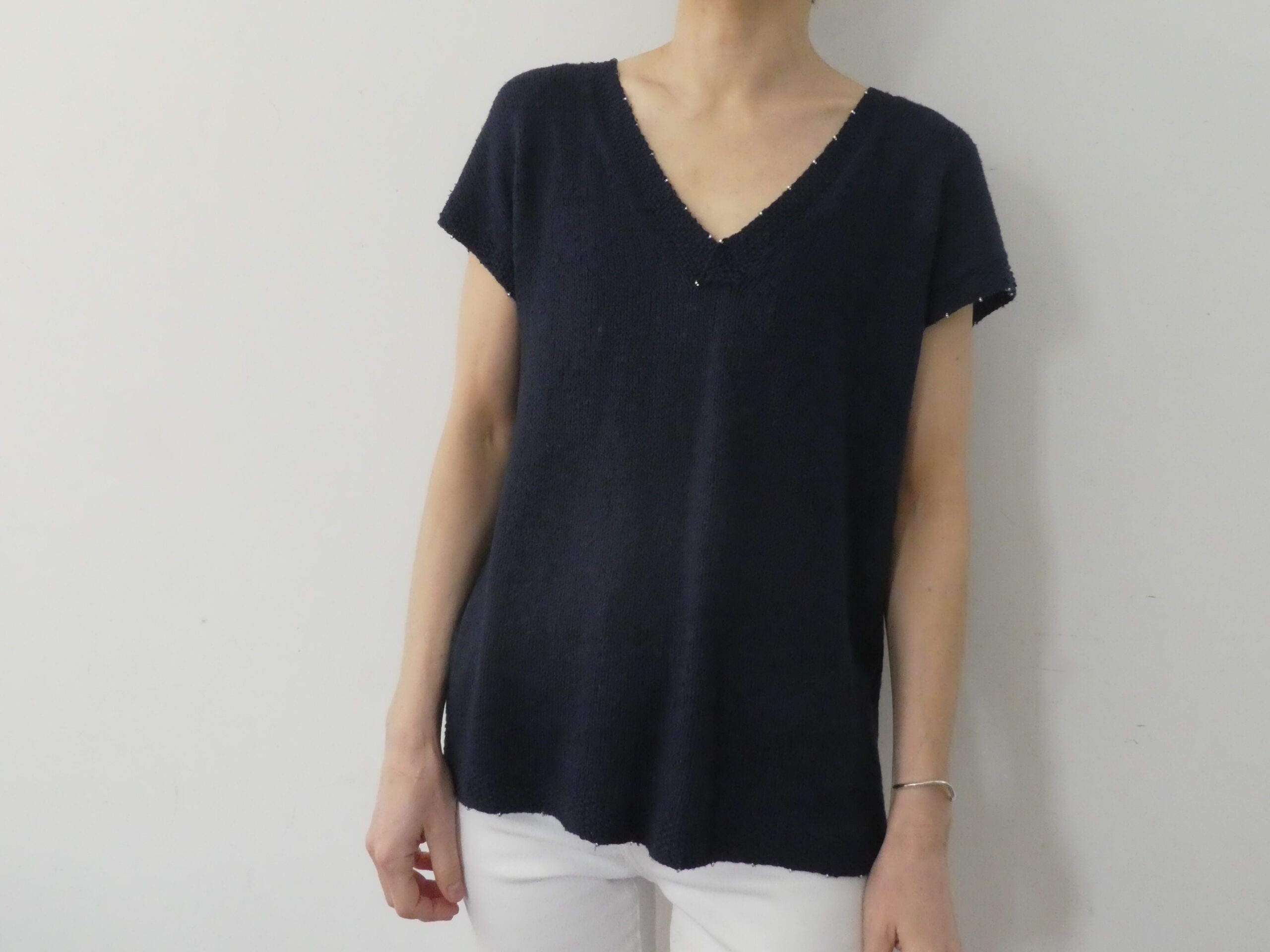 Nomadnoss Simply Enjoy Cosmic Wonder Top Strickset Seide
