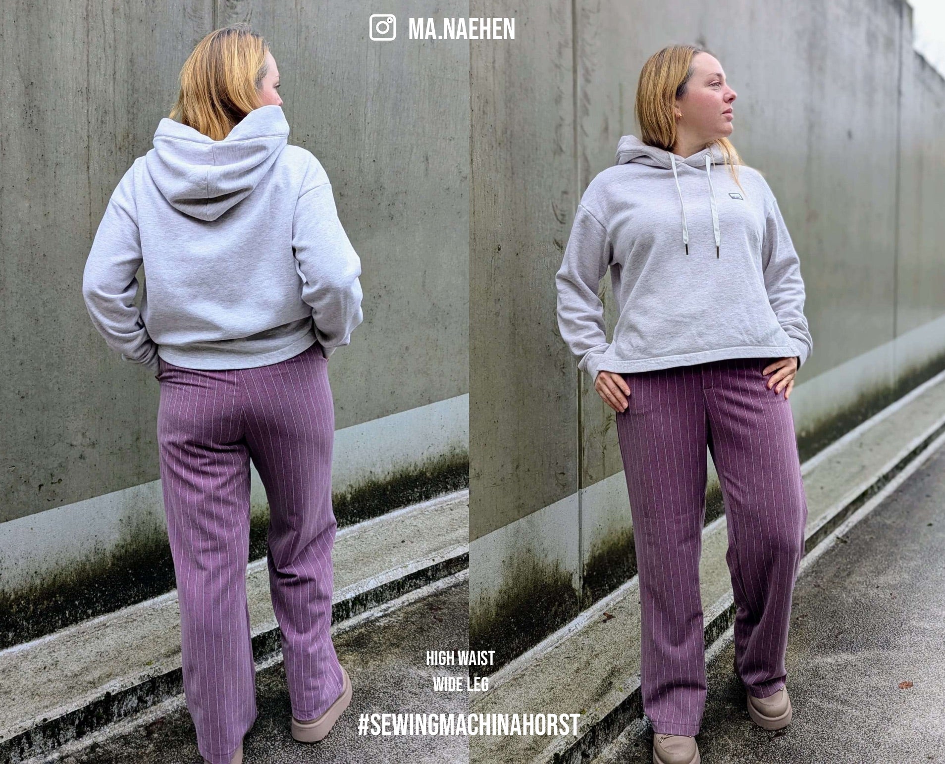 Sewingmachina Horst Hose Schnittmuster weit mit Formbund