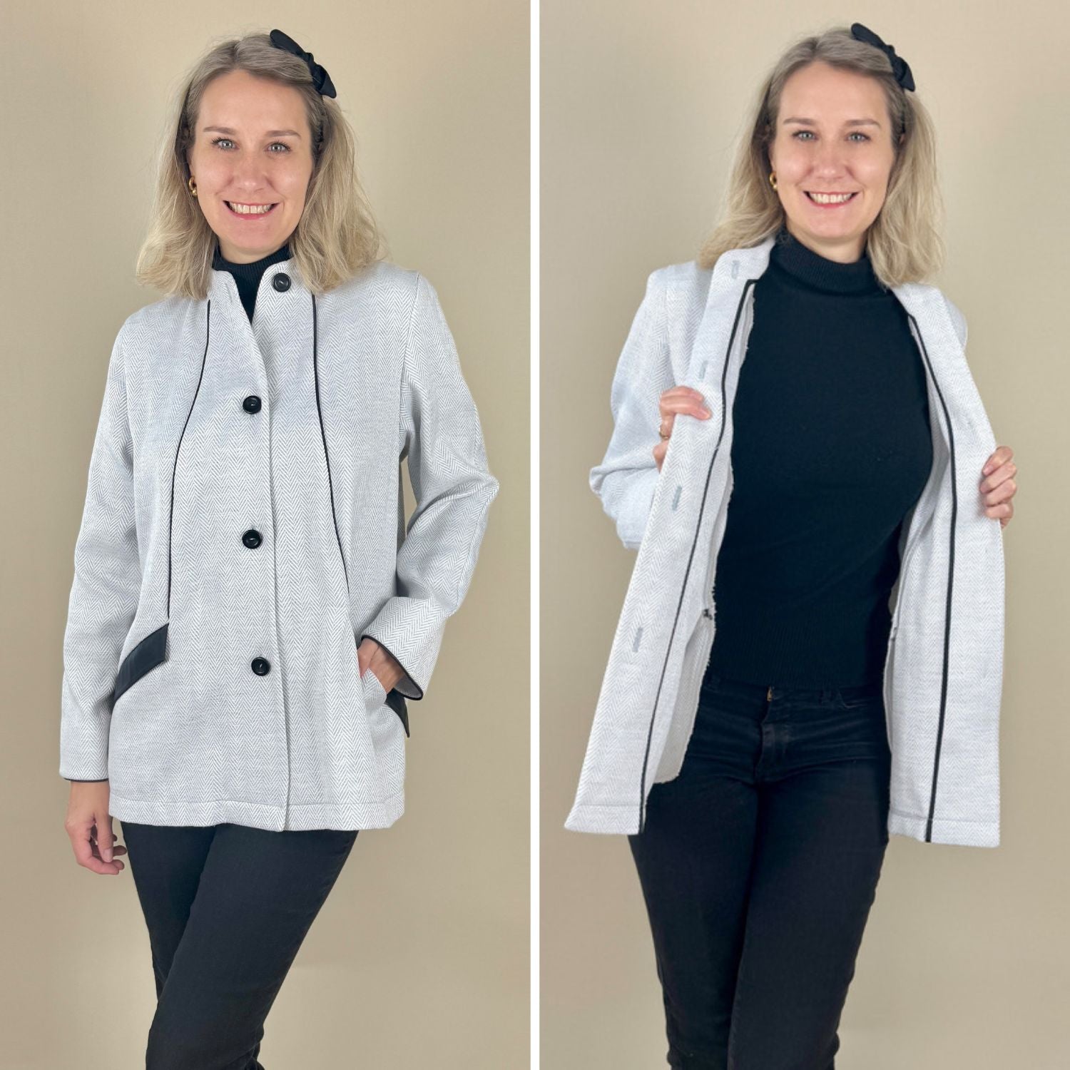 Sew4me ROSI Schnittmuster Jacke Gr. 34-48 PDF Webware