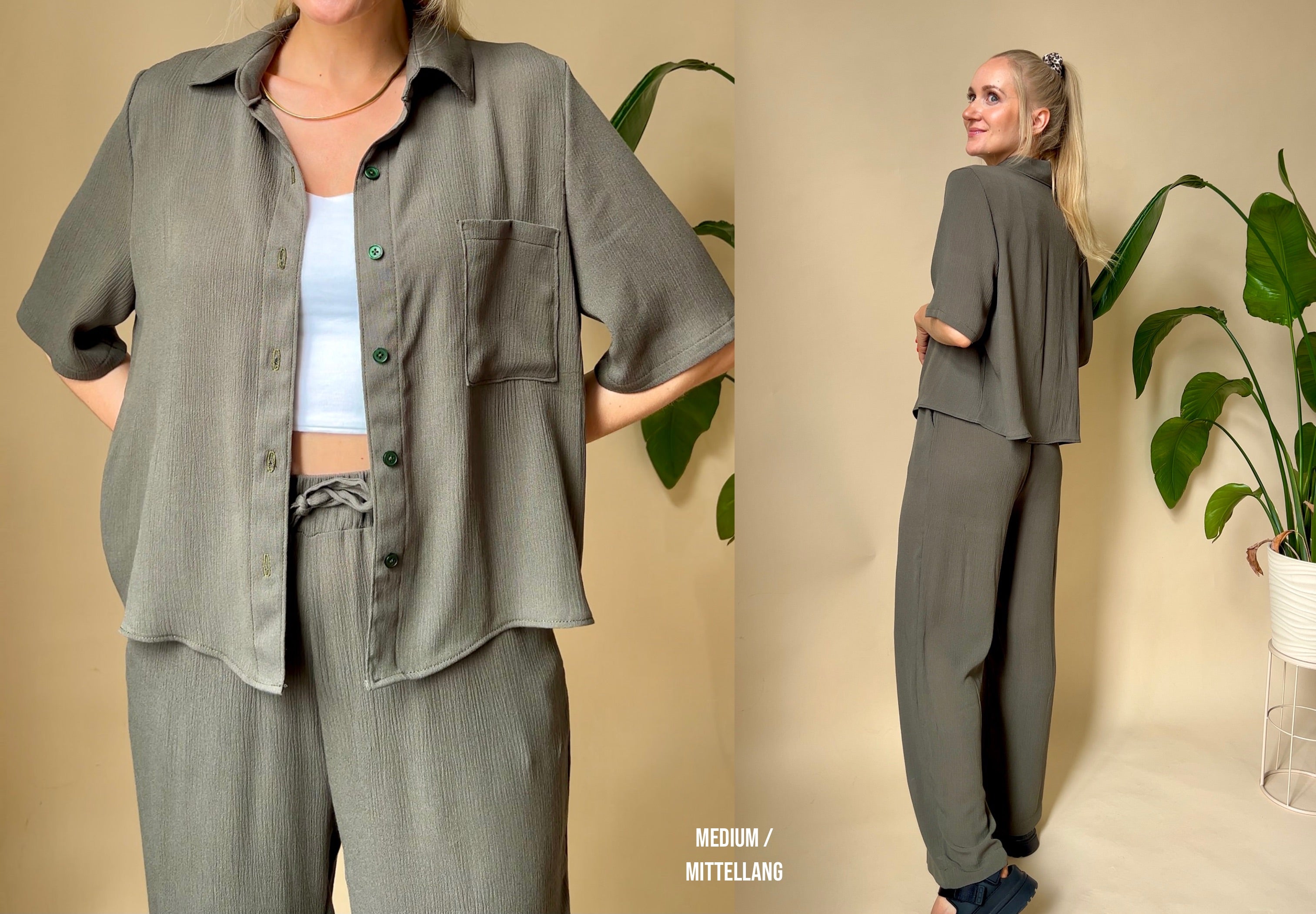 Sewingmachina Peter Udo Bill Bundle Palazzo Shorts Bluse