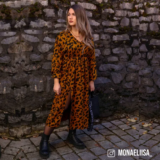 Sewingmachina Paul Kleid Schnittmuster Oversize lang mit Schlitz